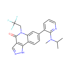 CC(C)N(C)c1ncccc1-c1ccc2c3[nH]ncc3c(=O)n(CC(F)(F)F)c2c1 ZINC000220119831