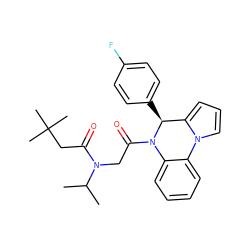 CC(C)N(CC(=O)N1c2ccccc2-n2cccc2[C@@H]1c1ccc(F)cc1)C(=O)CC(C)(C)C ZINC000016569399