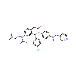 CC(C)N(CCN(C)C)c1ccc2c(c1)[C@@H](c1ccc(Cl)cc1)N(c1ccc(N(C)Cc3ccncc3)cc1)C(=O)C2 ZINC000118799850