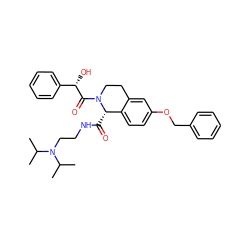 CC(C)N(CCNC(=O)[C@H]1c2ccc(OCc3ccccc3)cc2CCN1C(=O)[C@@H](O)c1ccccc1)C(C)C ZINC000028337279