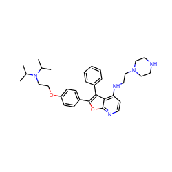 CC(C)N(CCOc1ccc(-c2oc3nccc(NCCN4CCNCC4)c3c2-c2ccccc2)cc1)C(C)C ZINC000023359516