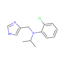 CC(C)N(Cc1c[nH]cn1)c1ccccc1Cl ZINC000095561381