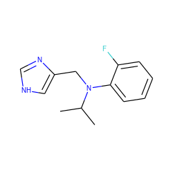 CC(C)N(Cc1c[nH]cn1)c1ccccc1F ZINC000095557806