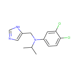 CC(C)N(Cc1cnc[nH]1)c1ccc(Cl)c(Cl)c1 ZINC000095562329