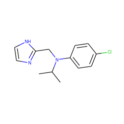 CC(C)N(Cc1ncc[nH]1)c1ccc(Cl)cc1 ZINC000095562395