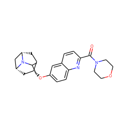 CC(C)N1[C@H]2CC[C@H](Oc3ccc4nc(C(=O)N5CCOCC5)ccc4c3)C[C@@H]1C2 ZINC000062179143