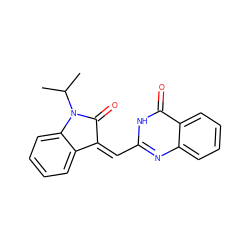 CC(C)N1C(=O)/C(=C\c2nc3ccccc3c(=O)[nH]2)c2ccccc21 ZINC000013122451