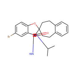 CC(C)N1C(=O)[C@]2(N=C1N)c1cc(Br)ccc1OC21CCc2ccccc2CC1 ZINC000201224326