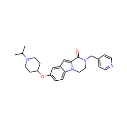 CC(C)N1CCC(Oc2ccc3c(c2)cc2n3CCN(Cc3ccncc3)C2=O)CC1 ZINC000064548935