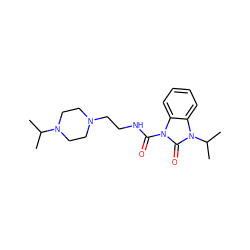 CC(C)N1CCN(CCNC(=O)n2c(=O)n(C(C)C)c3ccccc32)CC1 ZINC000022939330