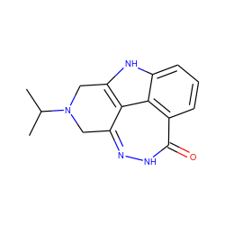 CC(C)N1Cc2n[nH]c(=O)c3cccc4[nH]c(c2c43)C1 ZINC000150198572