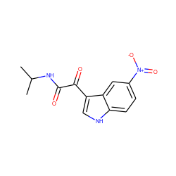 CC(C)NC(=O)C(=O)c1c[nH]c2ccc([N+](=O)[O-])cc12 ZINC000035323798