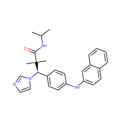 CC(C)NC(=O)C(C)(C)[C@@H](c1ccc(Nc2ccc3ccccc3c2)cc1)n1ccnc1 ZINC000072116952