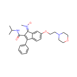 CC(C)NC(=O)C1=C(c2ccccc2)c2ccc(OCCN3CCOCC3)cc2/C1=[N+](/C)[O-] ZINC000101141163