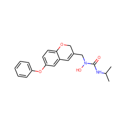 CC(C)NC(=O)N(O)CC1=Cc2cc(Oc3ccccc3)ccc2OC1 ZINC000013833873