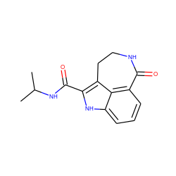 CC(C)NC(=O)c1[nH]c2cccc3c2c1CCNC3=O ZINC000013491964