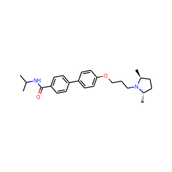 CC(C)NC(=O)c1ccc(-c2ccc(OCCCN3[C@@H](C)CC[C@@H]3C)cc2)cc1 ZINC000001552809