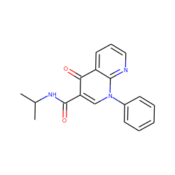 CC(C)NC(=O)c1cn(-c2ccccc2)c2ncccc2c1=O ZINC000040847298