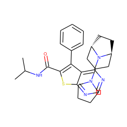 CC(C)NC(=O)c1sc2ncnc(N3[C@H]4CC[C@H]3CC(N3CCCC3)C4)c2c1-c1ccccc1 ZINC000146557169