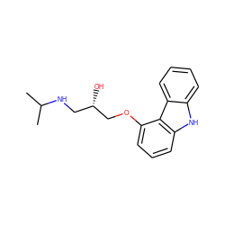 CC(C)NC[C@H](O)COc1cccc2[nH]c3ccccc3c12 ZINC000001567835