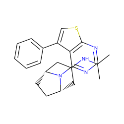 CC(C)NC1C[C@@H]2CC[C@H](C1)N2c1ncnc2scc(-c3ccccc3)c12 ZINC000146490151