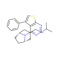 CC(C)NCC1C[C@@H]2CC[C@H](C1)N2c1ncnc2scc(-c3ccccc3)c12 ZINC000146432420