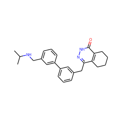 CC(C)NCc1cccc(-c2cccc(Cc3n[nH]c(=O)c4c3CCCC4)c2)c1 ZINC000167299646