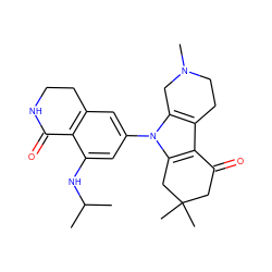 CC(C)Nc1cc(-n2c3c(c4c2CC(C)(C)CC4=O)CCN(C)C3)cc2c1C(=O)NCC2 ZINC000098208235