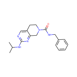 CC(C)Nc1ncc2c(n1)CN(C(=O)NCc1ccccc1)CC2 ZINC000169331840