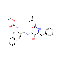 CC(C)OC(=O)N[C@@H](Cc1ccccc1)[C@H](O)CNC[C@@H](O)[C@H](Cc1ccccc1)NC(=O)OC(C)C ZINC000014943229