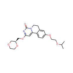 CC(C)OCCOc1ccc2c(c1)CCn1c-2cc(OC[C@@H]2COCCO2)nc1=O ZINC000142980722