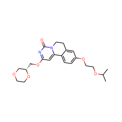 CC(C)OCCOc1ccc2c(c1)CCn1c-2cc(OC[C@H]2COCCO2)nc1=O ZINC000142980266