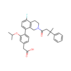 CC(C)Oc1cc(CC(=O)O)ccc1-c1ccc(F)c2c1CN(C(=O)CC(C)(C)c1ccccc1)CC2 ZINC000144132609