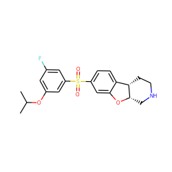 CC(C)Oc1cc(F)cc(S(=O)(=O)c2ccc3c(c2)O[C@H]2CNCC[C@@H]32)c1 ZINC000073197148