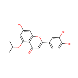 CC(C)Oc1cc(O)cc2oc(-c3ccc(O)c(O)c3)cc(=O)c12 ZINC000064393143