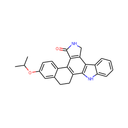 CC(C)Oc1ccc2c(c1)CCc1c-2c2c(c3c1[nH]c1ccccc13)CNC2=O ZINC000040423468