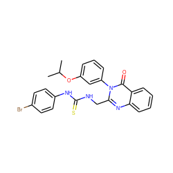 CC(C)Oc1cccc(-n2c(CNC(=S)Nc3ccc(Br)cc3)nc3ccccc3c2=O)c1 ZINC000027892252