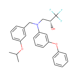 CC(C)Oc1cccc(CN(C[C@@H](O)C(F)(F)F)c2cccc(Oc3ccccc3)c2)c1 ZINC000013490908