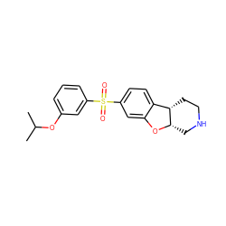 CC(C)Oc1cccc(S(=O)(=O)c2ccc3c(c2)O[C@H]2CNCC[C@@H]32)c1 ZINC000073198221