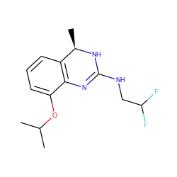 CC(C)Oc1cccc2c1N=C(NCC(F)F)N[C@@H]2C ZINC000029130899