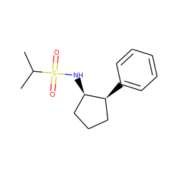 CC(C)S(=O)(=O)N[C@@H]1CCC[C@@H]1c1ccccc1 ZINC000013473528