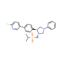 CC(C)S(=O)(=O)N[C@H]1CN(c2ccccc2)C[C@@H]1c1ccc(-c2ccc(F)nc2)cc1 ZINC000035827611