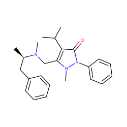 CC(C)c1c(CN(C)[C@H](C)Cc2ccccc2)n(C)n(-c2ccccc2)c1=O ZINC000000607861