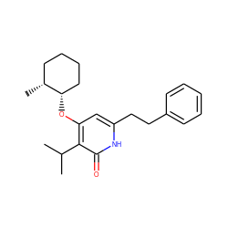 CC(C)c1c(O[C@H]2CCCC[C@H]2C)cc(CCc2ccccc2)[nH]c1=O ZINC000095586710