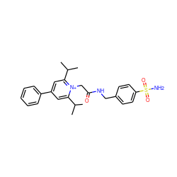 CC(C)c1cc(-c2ccccc2)cc(C(C)C)[n+]1CC(=O)NCc1ccc(S(N)(=O)=O)cc1 ZINC000013804316