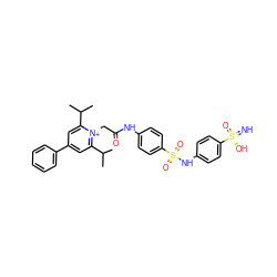 CC(C)c1cc(-c2ccccc2)cc(C(C)C)[n+]1CC(=O)Nc1ccc(S(=O)(=O)Nc2ccc([S@](=N)(=O)O)cc2)cc1 ZINC000377465524