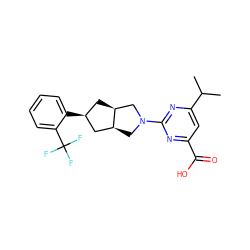 CC(C)c1cc(C(=O)O)nc(N2C[C@H]3C[C@@H](c4ccccc4C(F)(F)F)C[C@H]3C2)n1 ZINC000473090811