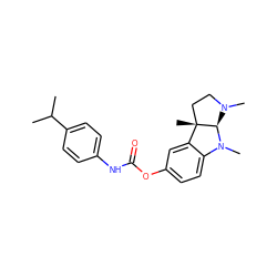 CC(C)c1ccc(NC(=O)Oc2ccc3c(c2)[C@]2(C)CCN(C)[C@H]2N3C)cc1 ZINC000014947347