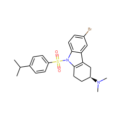 CC(C)c1ccc(S(=O)(=O)n2c3c(c4cc(Br)ccc42)C[C@@H](N(C)C)CC3)cc1 ZINC000060325701