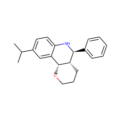 CC(C)c1ccc2c(c1)[C@H]1OCCC[C@H]1[C@H](c1ccccc1)N2 ZINC000038304583